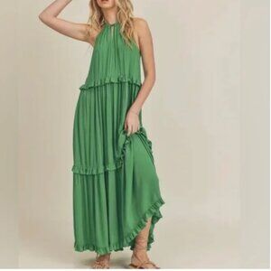 Lush Green Lightweight Maxi Dress